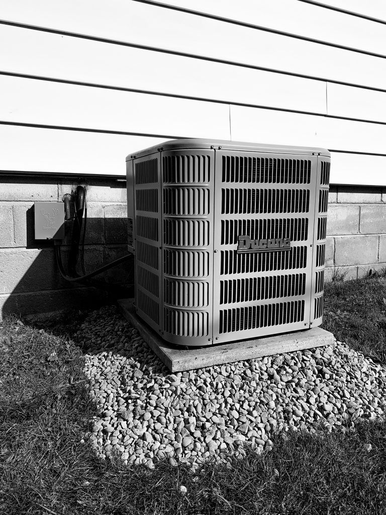 High-efficiency air conditioning install from 2020.